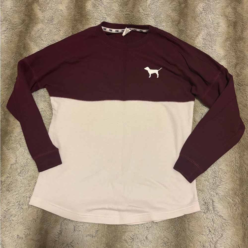 Oversized Vintage Victoria’s Secret Pink XS varsity sweater